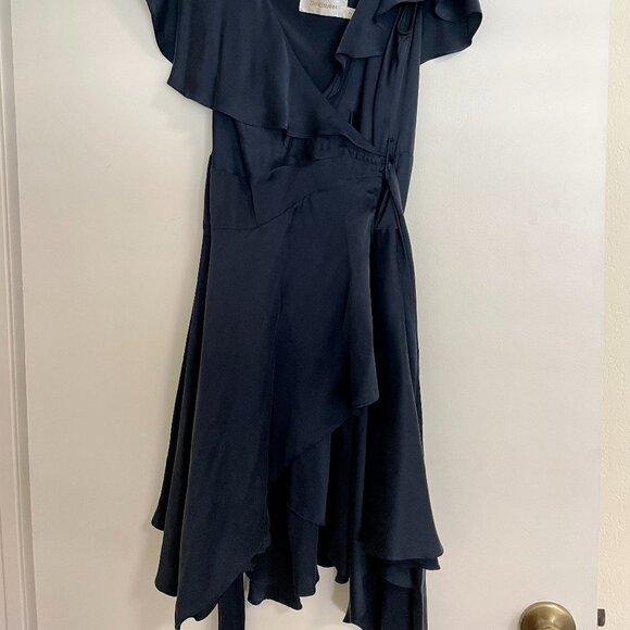 Zimmermann Wrap Silk Mini Dress Size 2 - Picture 3 of 6